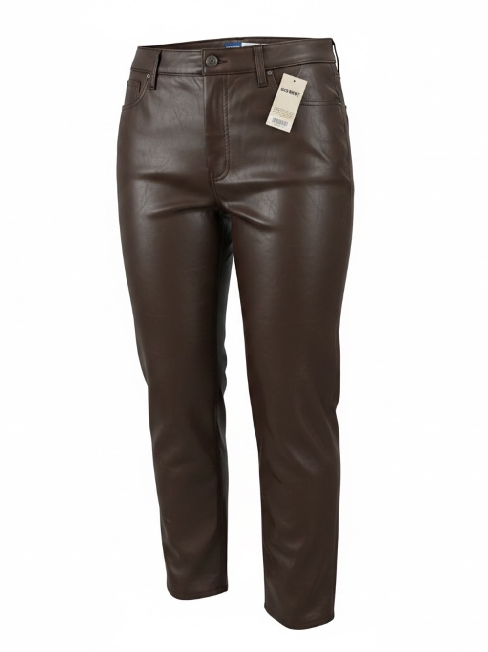 Old Navy Women's Faux Leather Pants in Dark Brown